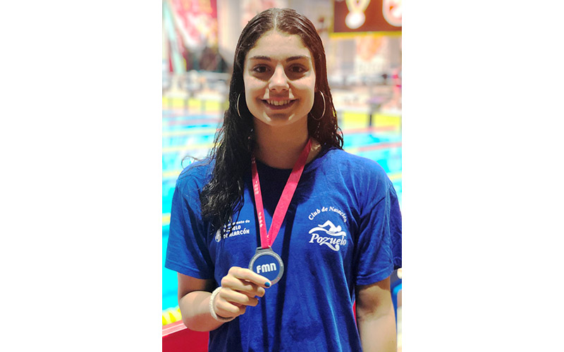 La nadadora del Club de Natación Pozuelo Laura Sánchez excelente en el Circuito Open de la Comunidad de Madrid-Trofeo de Invierno