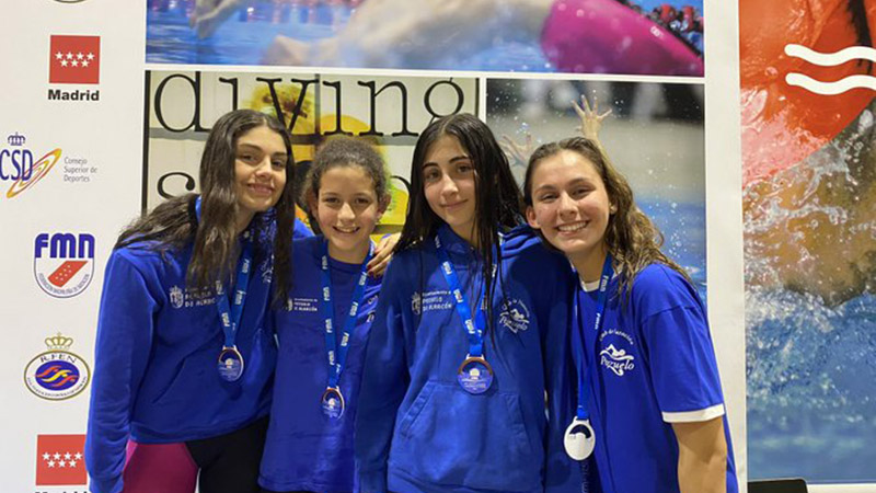 Campeonato de Madrid Infantil de Invierno. Cinco medallas para el Club Natación Pozuelo.